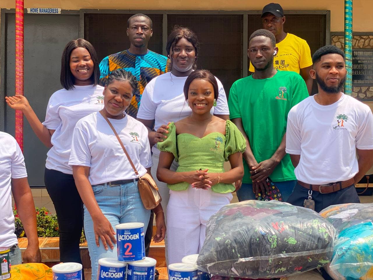 Turning Olive Charity team at a distribution day